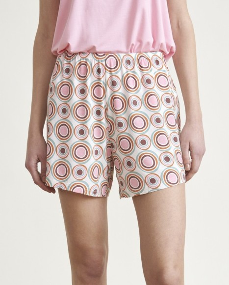 Pijama de mujer punto sin mangas combinado Pijama de mujer punto sin mangas combinado